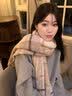 牧尔西纯羊毛围巾女生轻奢冬季围脖保暖披肩礼盒妈妈生日中秋礼物 实拍图