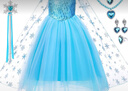 GEE-AZZY 爱莎公主裙冰雪奇缘2女童艾莎连衣裙儿童表演夏季生日仙女裙拍照 公主连衣裙+套装二 150 实拍图