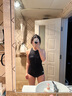 TOSWIM拓胜游泳衣女连体无袖三角专业竞技训练温泉成人泳衣修身显瘦泳装 【英气简约泳衣】 M 实拍图