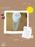 树彬玻璃水杯便携磨砂杯子女学生创意韩国水瓶茶杯清新简约韩版 白色 实拍图