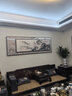 墨派 新中式客厅装饰画沙发背景墙壁画现代简约大气横幅山水叠加画 家和万事兴 A款 大幅200*70+小幅160*50晶瓷 实拍图