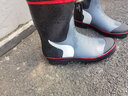 非常行（Jolly Walk）水鞋雨鞋男中筒雨靴钓鱼防水靴套鞋胶鞋筒靴 红黑 46  实拍图