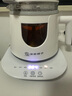 友家铺子（Biooner）煮茶器养生壶喷淋式煮茶壶玻璃烧水壶电热水壶蒸茶壶 蒸茶器 泡花茶壶 白色智能款（方形把手） 0.8L 实拍图