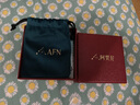 阿梵尼18K金彩金项链女款爱心项链 黄金色锁骨链桃心吊坠 18K金黄金色心形项链 实拍图