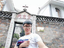 啄木鸟纯棉短袖t恤男士装夏季潮流宽松休闲圆领半袖体恤衫上衣服 格船白+长线帽蓝+鹿角黑+蓝钩灰 L 实拍图