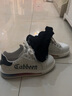 卡宾（CABBEEN）气垫板鞋男镂空透气百搭小白鞋男士潮流休闲鞋子 白黑 39 实拍图