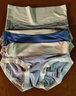 康丽霞（3条）女士内裤女中腰无痕不夹臀简约女式三角内裤 高腰石墨烯-蓝色+绿色+芋紫 L码（100-125斤） 实拍图