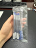 三菱（uni）UM-100学生用中性笔签字笔蓝色(替芯UMR-5)0.5mm5支装 实拍图