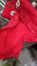 童泰婴儿连体衣服冬季男女拜年夹棉小童新年TS34D525-DS红色80cm 晒单实拍图