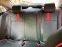 乔帮主 适用于04-23款 十一代本田思域座椅套 全包围 黑红色 升级真皮超值款头枕腰靠+方向盘 晒单实拍图