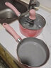 苏泊尔（SUPOR） 宝宝辅食锅套装婴儿奶锅小锅16cm麦饭石色不粘锅煮泡面热牛奶锅 E1粉【硅胶铲勺+煎+奶+屉】 16cm 实拍图