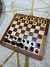 御圣国际象棋磁性折叠棋盘花梨木黄杨木象棋子便携户外学生儿童礼物 大号(VE/12)国际象棋+折叠棋盘 实拍图