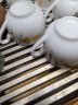 祥燕（xiangyan） 单耳小茶杯花茶杯陶瓷茶杯有耳功夫带把白瓷带柄小茶杯单杯 秋蝉鸣福 实拍图