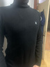 花花公子男领中年羊毛衫秋冬季厚款国货毛衣男保暖打底针织衫保暖爸爸装 高领黑色 2XL 实拍图