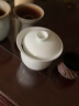 左茗右器 青瓷盖碗茶杯 景德镇陶瓷三才杯 泡茶碗 功夫茶具家用泡茶器 赤足影青盖碗 实拍图