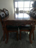 艾米河 欧式实木餐桌椅组合美式橡木雕花长餐桌大桌子吃饭桌子1.4/1.6米 1.4米餐桌+4把皮拉扣餐椅 实拍图