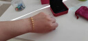 周大福 串珠黄金手链(工费280)17.5cm 约4.95g F217563 实拍图