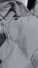 哈吉斯（HAZZYS）男装 夏季款男衬衣双色竖条纹纯棉商务通勤短袖衬衫男ATCZK13BK64 藏青色NV 170/92A 46 晒单实拍图