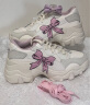 彪马（PUMA）【厚底鞋】官方女子蝴蝶结印花休闲鞋PULSAR WEDGE RIBBON 387090 米白色-粉红-01 37 实拍图