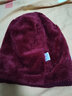 黛莎帽子女秋冬加绒保暖毛线帽包头帽 韩版潮时尚套头帽子户外冬帽护耳针织帽 JDMM6052 酒红色 实拍图