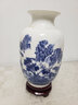 泥之恋 景德镇陶瓷器花瓶现代时尚简约客厅家居装饰工艺品摆设摆件小花插 青花山水冬瓜瓶 带实木底座 实拍图
