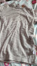 齐齐熊（ciciibear）宝宝打底衫发热长袖女童男童条纹上衣婴儿衣服儿童高领T恤 灰色 130cm（建议身高114-122cm） 晒单实拍图