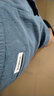 真维斯（Jeanswest）冰丝牛仔短裤男夏季薄款潮流休闲中裤外穿宽松天丝男士五分裤潮牌 浅蓝色 3XL 实拍图
