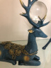 帕美居 中式鹿摆件花瓶家居装饰品客厅书房办公室工艺品酒柜电视柜房间 大号鹿一对+水晶球 实拍图