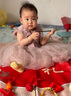 戴维贝拉（DAVE＆BELLA）儿童童装夏装女连衣裙网纱裙公主裙儿童蓬蓬裙DB7536-R烟紫色 实拍图