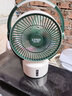 利维斯顿（ILVSD）德国技术直流变频风扇循环空气充电大容量电池长续航学生宿舍大风力便携无线户外露营小风扇 绿色桌面风扇-纯铜变频无刷电机 实拍图