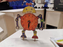 玩控幼儿园自制玩教具儿童手工钟表材料diy手工制作时钟diy科学小实验 机器人3号 实拍图