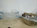菲内克斯微波炉碗玻璃碗泡面碗沙拉碗钢化玻璃耐热饭碗汤碗玻璃煲带盖 四件套0.65+1.0+1.5+2.5L 实拍图