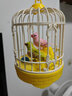 玩控 仿真小鸟带鸟笼儿童笼子有声会动会叫电动声控感应鸟儿童玩具 奶酪黄 实拍图