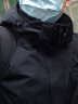 伯希和（Pelliot）【原野】冲锋衣男女三合一硬壳外套防风雨春秋夹克11340105黑3XL 实拍图