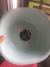 茶花（CHAHUA）脸盆洗脸盆塑料小盆子方盆儿童脸盆婴儿面盆宝宝洗手盆学生宿舍脸 浅粉色 小号方盆 实拍图
