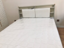 臻享家 床 双人床北欧简约储物高箱床主卧婚床卧室家具 1.5米*2.0米【布纹白】 床+23CM乳胶弹簧床垫 实拍图