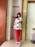 爱六甲月子服春秋纯棉秋冬产后可哺乳孕妇睡衣哺乳夏季薄款产妇家居服 A1036-1（夏薄款 适合25-35℃） L（适合135斤以内） 实拍图