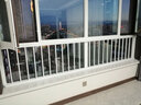 豫无忧窗户防护栏免打孔儿童安全阳台落地窗台室内围栏杆飘窗护网防盗窗 铝合金【25标准款】高100厘米 实拍图