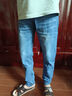天丝牛仔裤男2025夏季薄款冰丝凉感直筒修身小脚裤弹力休闲长裤子 蓝色 28 【85-100斤】 实拍图