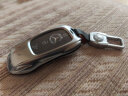 紫杉堡 奔驰钥匙套e级 glb200 C级汽车钥匙扣A款时尚银+金属钥匙扣 晒单实拍图