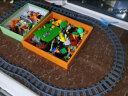 开智（KAZI）和谐号动车复兴号高铁电动火车拼装积木模型儿童玩具男孩生日礼物 98223电动天际高速列车 实拍图