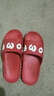 惠夫人女拖鞋防滑情侣居家夏季室内塑料家居凉拖鞋男   皮红+深蓝 36-37码+40-41码 实拍图