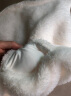 冰洁（BINGJIE）女士夹克秋季新款纯色珊瑚绒潮流休闲立领短外套 白色 M 实拍图