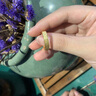 汉秀黄金戒指男女足金情侣对戒硬金指环戒结婚戒指520礼物送老婆女友 520戒指10#(金重约:3.76克) 实拍图