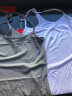 浪莎(2件装)吊带女夏背心外穿工字大码内搭无袖打底衫  白灰各1件 均码(80-120斤) 实拍图