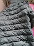 鸭鸭（YAYA）佟丽娅同款轻薄羽绒服女冬装短款鸭绒外套轻型薄款女士保暖衣服 灰绿色 XL (170) 实拍图