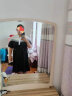 莎妮朵罗大码女装夏装新品胖mm显瘦款遮肚子减龄胖妹妹短袖连衣裙16999 黑色 2XL建议150-170斤穿着 实拍图