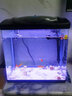 森森（SUNSUN） 鱼缸水族箱金鱼缸带灯鱼缸过滤器玻璃鱼缸桌面鱼缸 黑色 高清玻璃HR-380（带18件） 实拍图