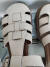 热风牛皮凉鞋女商场同款夏季新款时尚复古罗马凉鞋 03米色（H50W3202） 38 正码 晒单实拍图