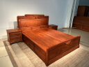 广典（GOCLASSIC） 广典红木家具缅甸花梨（学名：大果紫檀）实木床新中式大床双人床婚床新古典床卧室家具主卧床 定制床头柜 实拍图